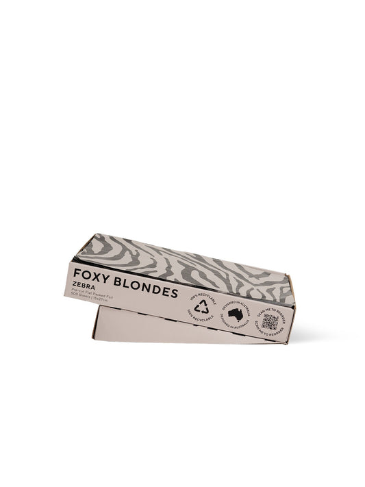 Foxy Blondes Foil 500 Sheets Zebra Flat box